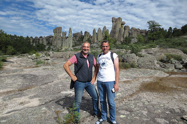 Claus und Kali im Kupfer Canyon