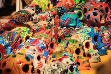 mexiko totenkoepfe Kunsthandwerk