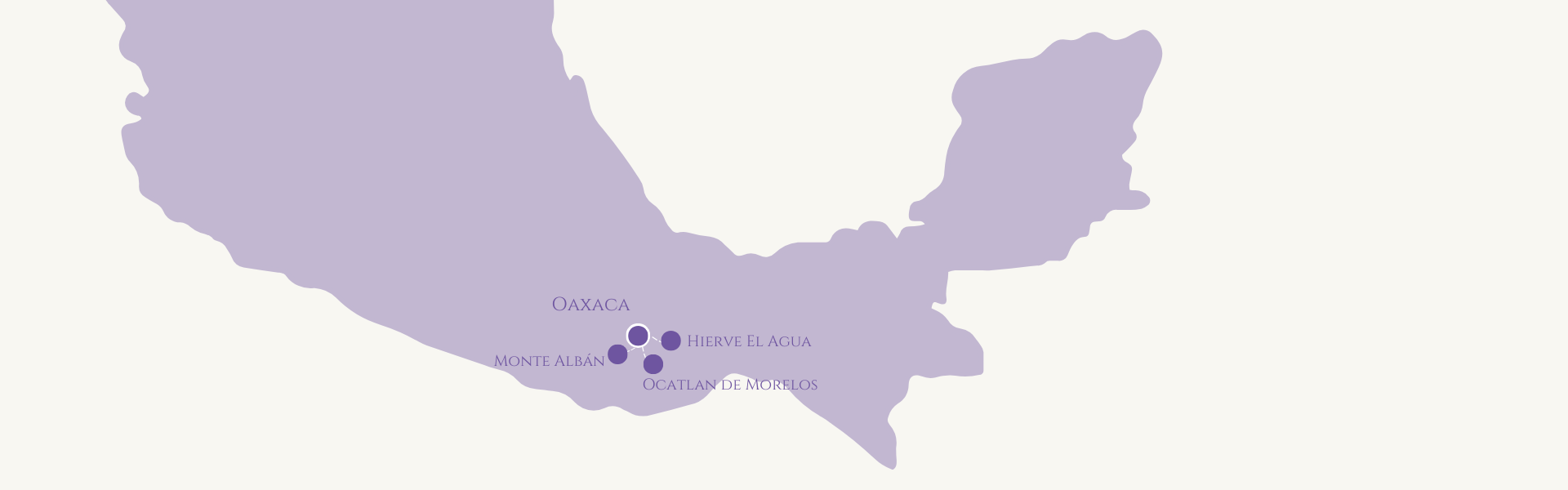 Karte und Route für Tag der Toten Tour in Oaxaca